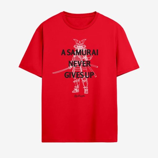 CORYxKENSHIN NEVER GIVE UP RED T-SHIRT