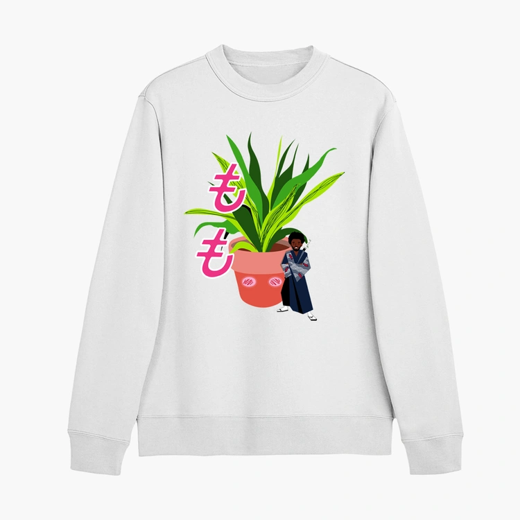 CORYxKENSHIN MOMO WHITE CREWNECK